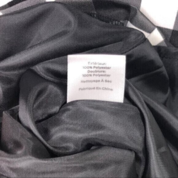 NWT Talbots | Black & White A-line Gingham Plaid Midi Skirt Size 10 - Picture 6 of 9